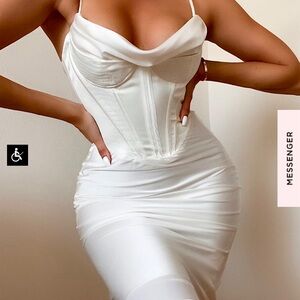 House of CB White Maxi Dress